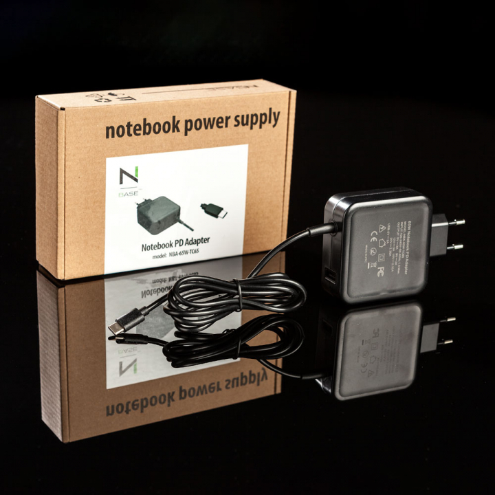 nBase - Notebook kellkek - nBase NBA-TC45 1xUSB Type-C 45W +1xUSB 5V 2A 15W notebook tlt+kbel