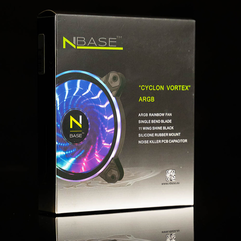 nBase - Ventiltor - VenSys 12cm nBase Cyclon Vortex 1200rpm ARGB N12-VORTEX-ARGB