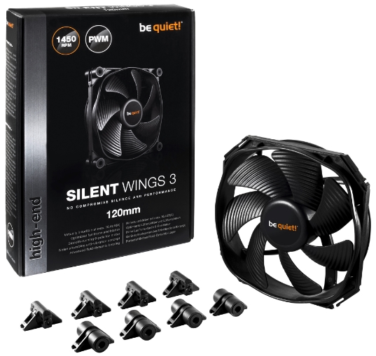 Be Quiet! - Ventiltor - Be Quiet Silent Wings 3 PWM 12cm rendszer ht ventiltor