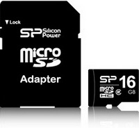 Silicon Power - Fot memriakrtya - Silicon Power microSDHC 16GB Class10 memria krtya + SD adapter SP016GBSTH010V10SP