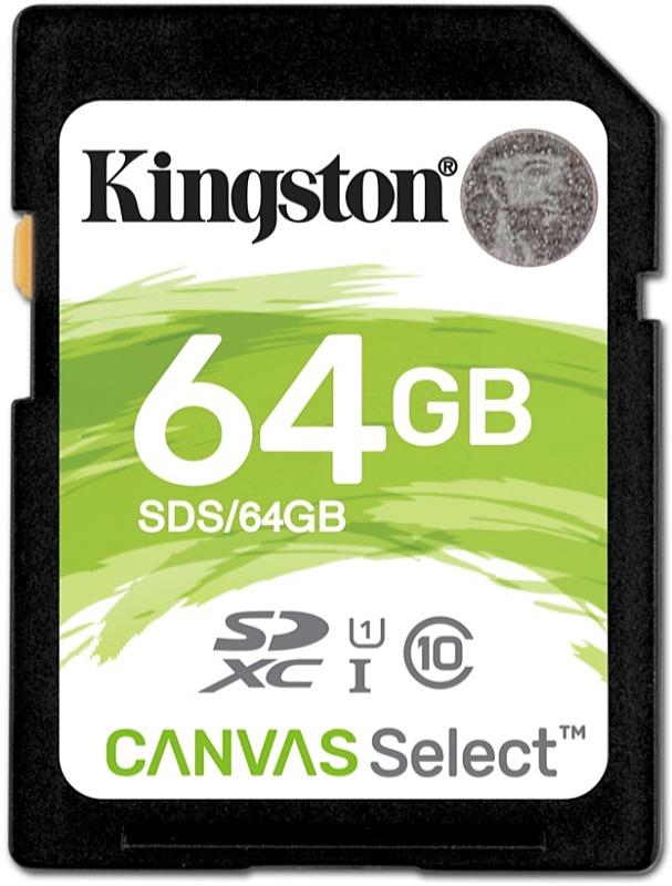 Kingston - Fot memriakrtya - Kingston Canvas Select SDS/64GB CL10 64GB SDXC memriakrtya