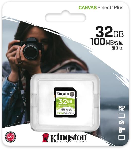 Kingston - Fot memriakrtya - SD 32Gb Kingston SDXC CanvasSelect SDS2/32GB