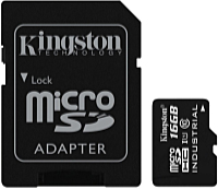 Kingston - Fot memriakrtya - Kingston SDCIT2/16GB 16Gb Class10 UHS-I microSD memriakrtya + SDadapter