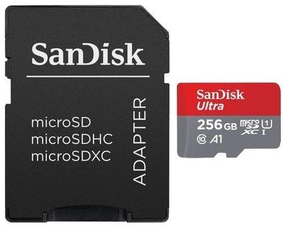 SanDisk - Fot memriakrtya - Sandisk Ultra Android 256Gb microSDXC memriakrtya + SD adapter