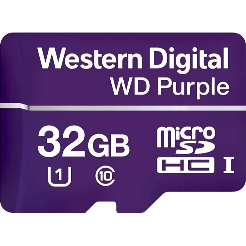 WD - Fot memriakrtya - Western Digital Purple 32Gb UHS-I U1 microSDHC memriakrtya WDD032G1P0C