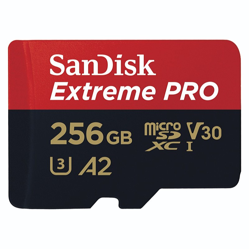 SanDisk - Fot memriakrtya - SDmicro 256Gb Sandisk Extreme PRO UHS-I A2 C10 V30+adapter 214505
