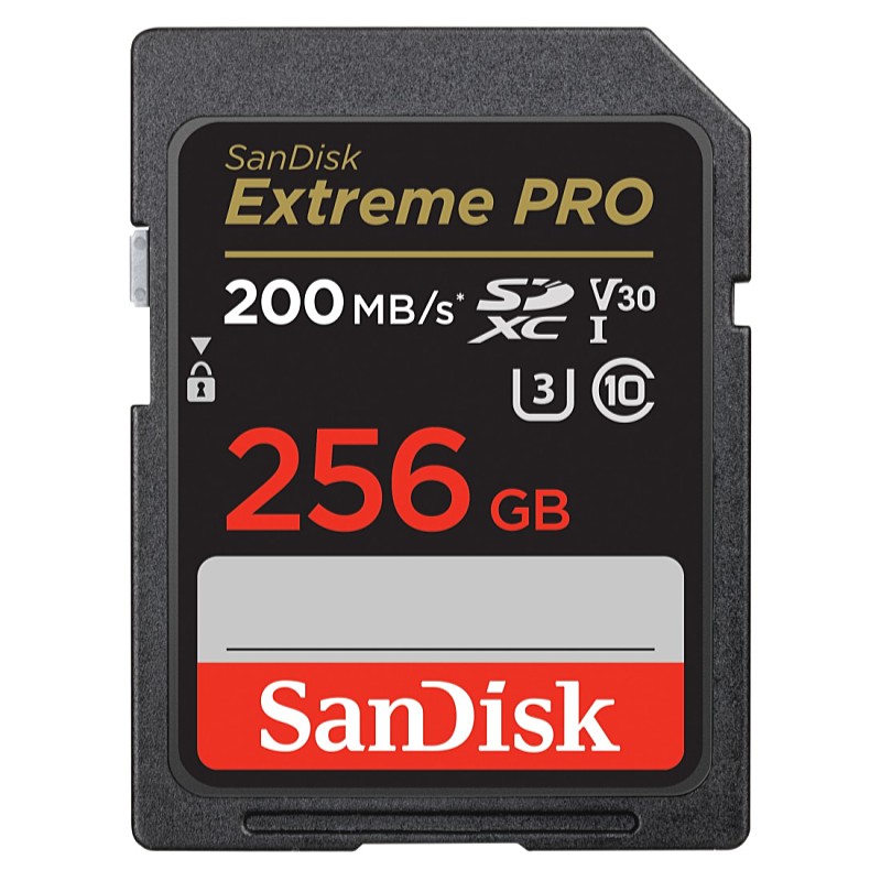 SanDisk - Fot memriakrtya - SD 256Gb Sandisk Extreme Pro UHS-I V30 U3 121597