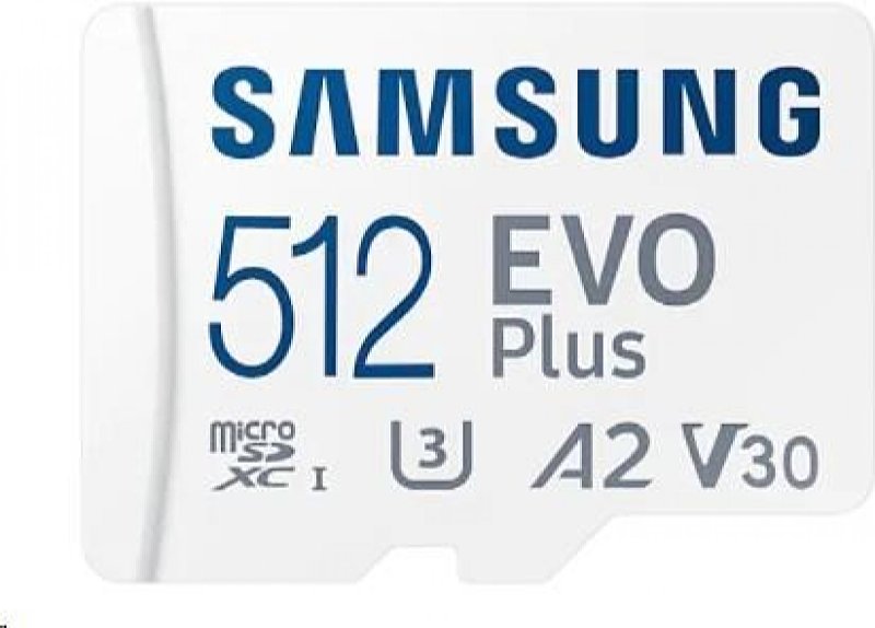 SAMSUNG - Fot memriakrtya - SDmicro 512Gb Samsung+Adapter EVO+ MB-MC512KA-EU
