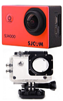 SJCAM - Digitlis fnykpezgp,kamera - SJCAM SJ4000 FHD sportkamera + vzll tok, piros