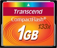 Transcend - Fot memriakrtya - Transcend Compact Flash 1GB 133x memria krtya