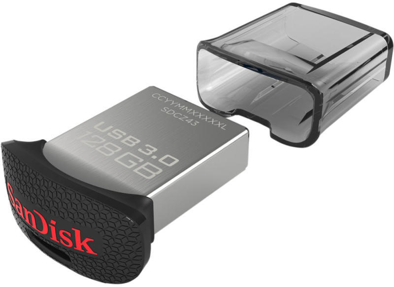 SanDisk - Pendrive - SanDisk Fit Ultra 128Gb USB 3.1 pendrive, fekete