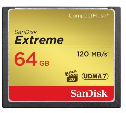 SanDisk - Fot memriakrtya - Sandisk Extreme 64Gb Compact Flash memriakrtya
