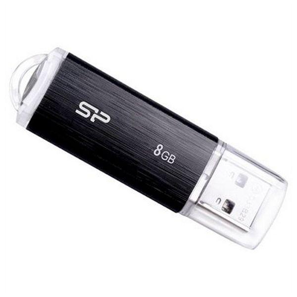 Silicon Power - Memria Pen Drive - SiliconPower Ultima U02 8GB USB2.0 pendrive, fekete