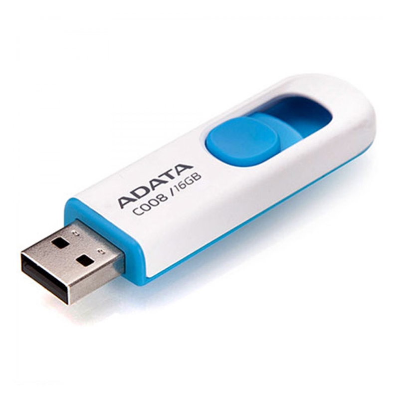 A-DATA - Pendrive - Pen Drive 16Gb USB A-DATA AC008-16G-RWE White/Blue