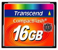 Transcend - Fot memriakrtya - Transcend 16GB Compact Flash memriakrtya TS16GCF133