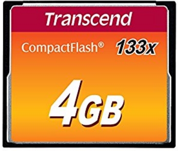 Transcend - Fot memriakrtya - Transcend 4GB 133x CompactFlash memriakrtya