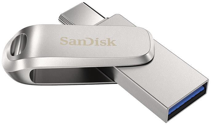 SanDisk - Pendrive - Pen Drive 512Gb USB 3.1+Type-C Sandisk Dual Drive Luxe 186466