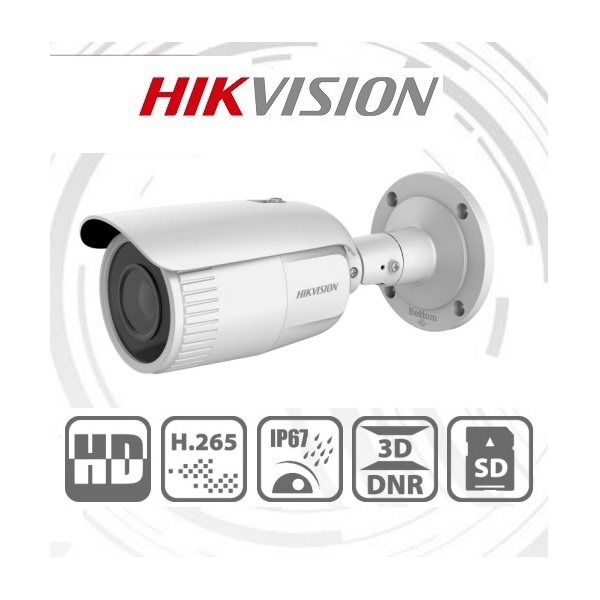 Hikvision - Biztonsgi videorendszerek - Hikvision IP cskamera - DS-2CD1643G0-IZ (4MP, 2,8-12mm, kltri, H265+, IP67, IR30m, ICR, WDR, 3DNR, SD, PoE)