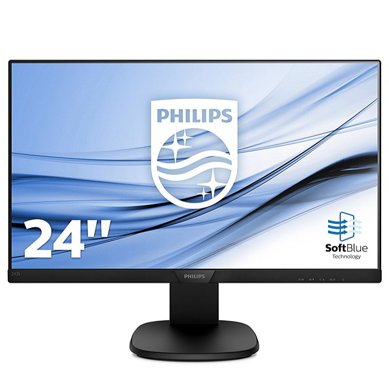 Philips - Monitor LCD TFT - Philips 243S7EHMB/00 23,8' FHD IPS monitor, fekete