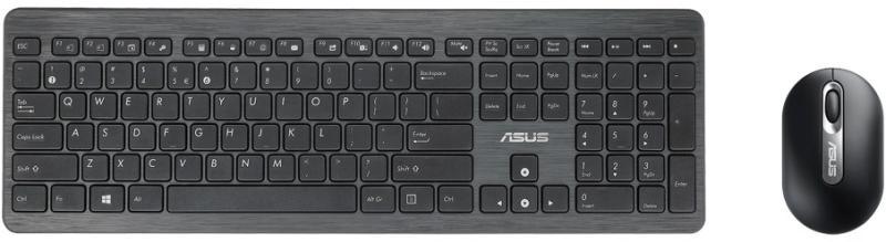 ASUS - Billentyzet - Key HU USB Asus W5000 Wireless+Mouse Optical Slim Grey