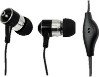 Logilink - Fejhallgat s mikrofon - LogiLink Stereo In-Ear Headphones fekete headset / mikrofonos flhallgat