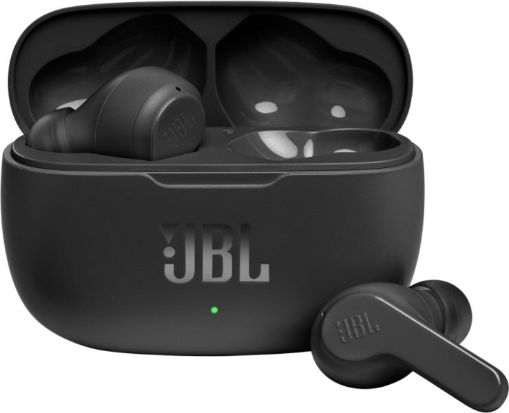 JBL - Fejhallgat s mikrofon - Flbe helyezhet flhallgat) JBL Vibe 200TWS Bluetooth Fekete szn