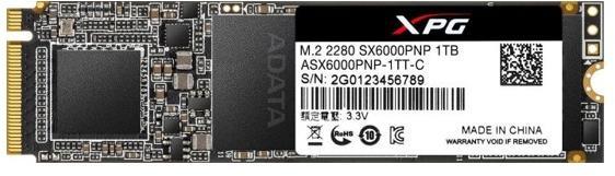A-DATA - SSD Winchester - SSD A-DATA M.2 2280 PCIE 1Tb PCIe 4.0 NVMe ASX6000PNP-1TT-C Read/Write: 2,100 / 1,400 MB/s