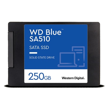 WD - SSD Winchester - WD Blue SSD SA510 SSD 250GB SATA III 6Gb/s cased 2.5' 7mm WDS250G3B0A