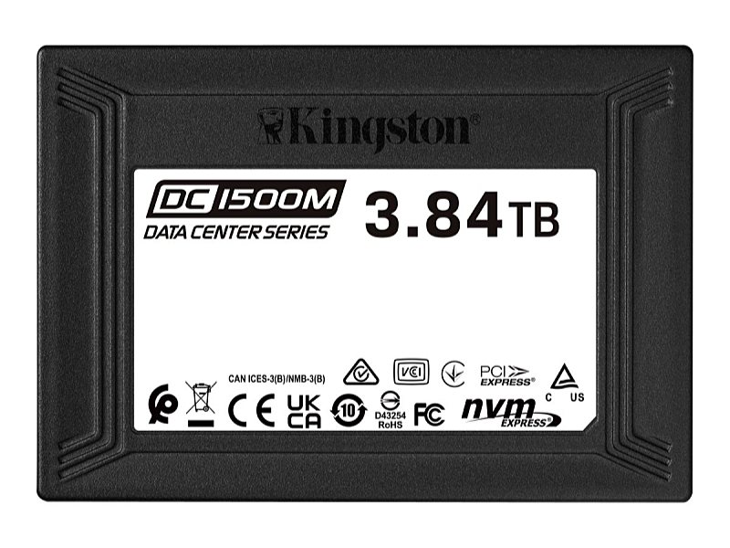 Kingston - SSD Winchester - SSD Kingston 3,84TB DC1500M 2,5' U.2 Enterprise SEDC1500M/3840G