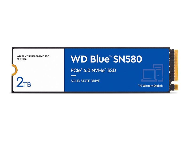 WD - SSD Winchester - SSD WD Blue M.2.2280 2Tb SN580 PCIe Gen4 NVMe WDS200T3B0E