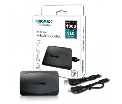 Kingmax - Winchester USB - SSD USB3.2 Kingmax 500GB KE35 KM500GKE35BK