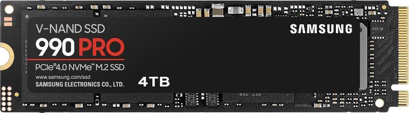 SAMSUNG - SSD Winchester - SSD Samsung M.2 PCIe 4.0 4Tb 990 PRO MZ-V9P4T0BW Httrtr mret: 4 TB, Olvassi sebessg max.: 7450 MB/s, rsi sebessg max.: 6900 MB/s