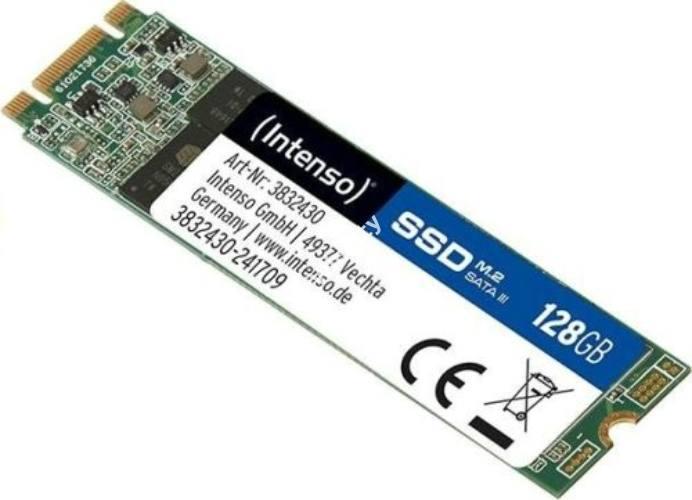 Intenso - SSD Winchester - SSD Intenso M.2 2280 PCIe 128Gb 3832430 olvass: 520MB/s, rs: 300MB/s