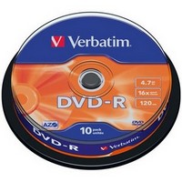 Verbatim - Mdia DVD lemez - Verbatim DVD-R 4,7GB 16x DVD lemez 10db/henger
