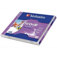 Verbatim - Mdia DVD lemez - Verbatim DVD+R 4,7GB 16x nyomtathat DVD lemez