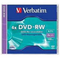 Verbatim - Mdia DVD lemez - Verbatim DVD-RW 4,7GB 4x jrarhat DVD lemez