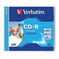 Verbatim - Mdia CD lemez - Verbatim 80' 52x nyomtathat CD-R lemez