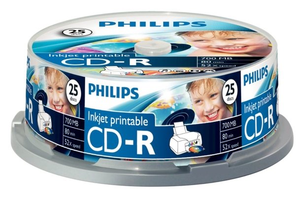Philips - Mdia CD lemez - Philips 80' 52x CDR, 25db/henger