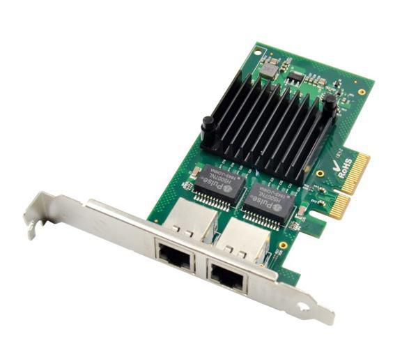 Microconnect - Krtya s konverter - MicroConnect PCIe 2-Port Intel I350AM2 Dual 1GbE Server Card