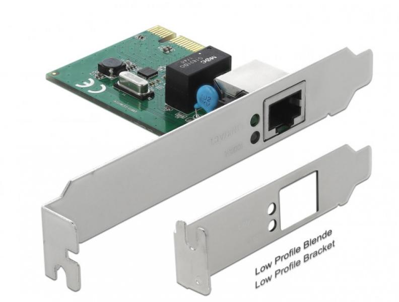 DeLOCK - Hlzat Adapter NIC - Delock 1xGigabit LAN PCI-E 90381