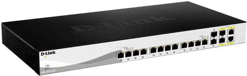 D-Link - Switch, Tzfal - D-Link 12x10Gb +2SFP+2SFPCombo Managed Switch