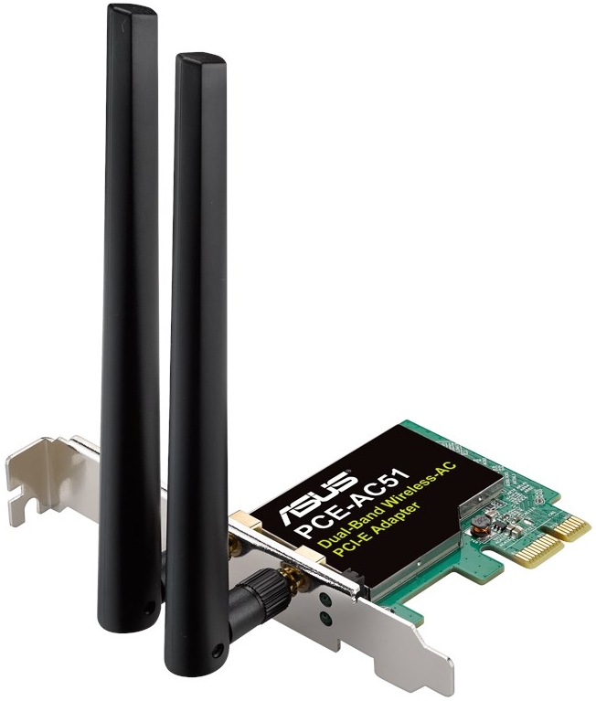 ASUS - WiFi eszkzk - ASUS PCE-AC51 PCI-E Dual-Band 2x2 802.11AC WiFi krtya