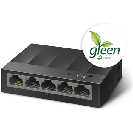 TP-Link - Switch, Tzfal - Switch TPLink LS1005G 5port Gbe Manyaghzas LAN (1Gb/s): 5 port, energiafelhasznls: 3,7W, fekete
