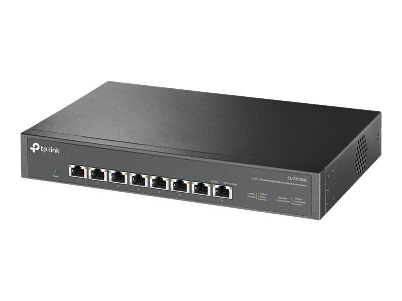 TP-Link - Switch, Tzfal - Switch TPLink TL-SX1008 8x10Gbps Multi-GigabitDesktop/Rackmount
