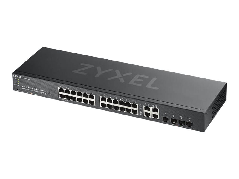 ZyXel - Switch, Tzfal - ZYXEL GS1920-24V2-EU0101F Zyxel GS1920-24v2 24-port GbE Smart Managed Switch 4x GbE combo (RJ45/SFP) ports