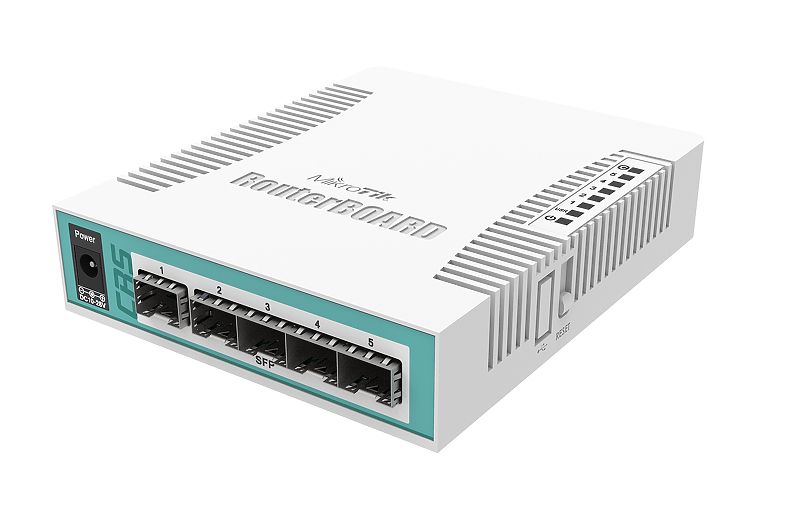 Mikrotik - Switch, Tzfal - Mikrotik CRS106-1C-5S L5 5xSFP Cloud Router Switch