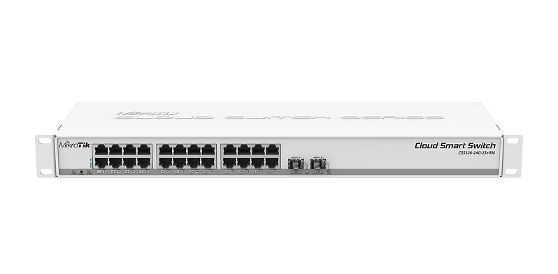 Mikrotik - Hlzat Switch, FireWall - Mikrotik CSS326-24G-2S+RM 24xGiga 2xSFP Cloud Router Switch