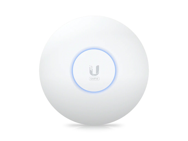 UBIQUITI - WiFi eszkzk - Wlan Accp Ubiquiti UniFi 6 U6+ Ubiquiti U6+ access point. WiFi 6 model with throughput rate of 573.5 Mbps at 2.4 GHz and 2402 Mbps at 5 GHz. No POE injector included. UI recommends U-POE-AF or POE switch