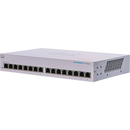 Cisco - Switch, Tzfal - CISCO Switch 16x1000Mbps, Fmhzas Rackes - CBS110-16T-EU