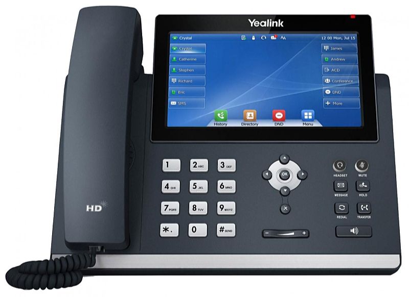 Yealink - Biztonsgi videorendszerek - Yealink VOIP telefon 7' Black SIP-T48U